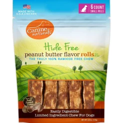 Canine Naturals Hide-Free Peanut Butter Chewy Dog Treats - 7 Inch - 3.8 oz - 21 Count