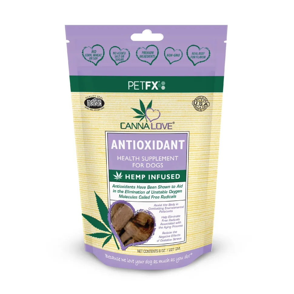 CannaLove Antioxidant Hemp Infused Dog Supplement Sticks - 8 Oz