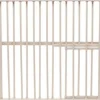 Carlson Pet Expandable Metal Pet Gate with 8X8" Pet Door -White - L: 26-30" X W: 2" X H: 24"