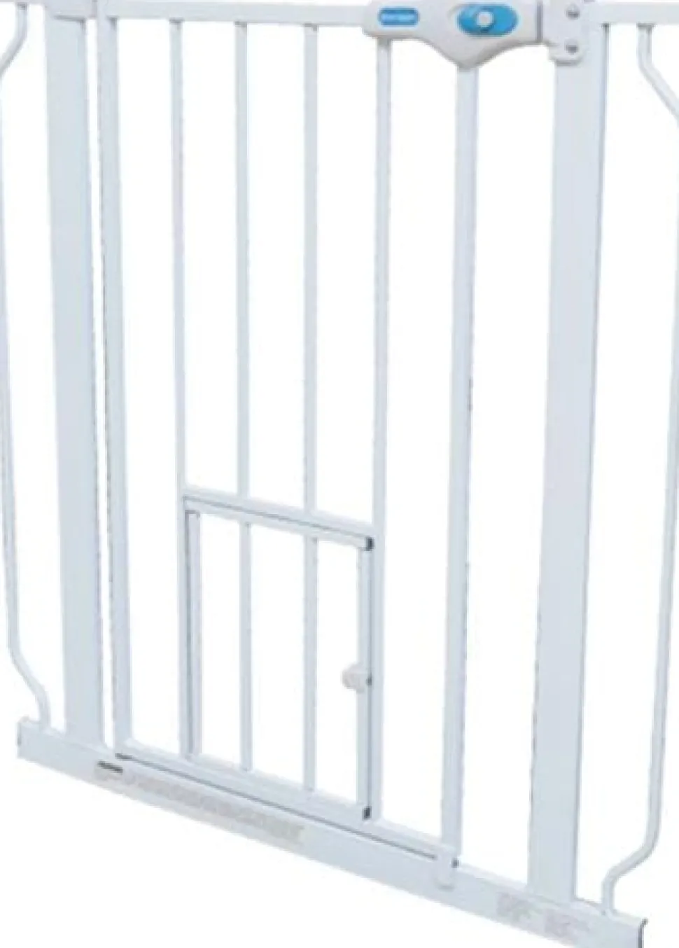 Carlson Pet Extra-Tall Walk-Through Metal Pet Gate with 10X7" Door - White - L: 29-52" X W: 2" X H: 41"
