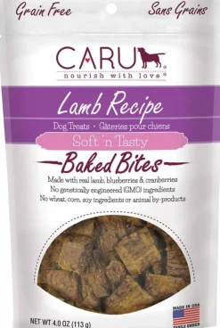 Caru Natural Lamb Recipe Bites Soft and Chewy Dog Treats - 4 oz