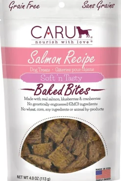 Caru Natural Salmon Recipe Bites Soft and Chewy Dog Treats - 4 oz