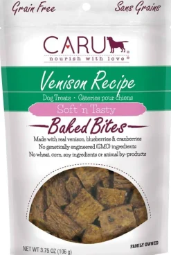 Caru Natural Venison Recipe Bites Soft and Chewy Dog Treats - 4 oz