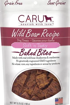 Caru Natural Wild Boar Recipe Bites Soft and Chewy Dog Treats - 4 oz