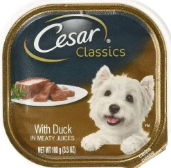 Cesar Canine Cuisine Duck in Meaty Juices Wet Dog Food - 3.5 oz - Case of 24