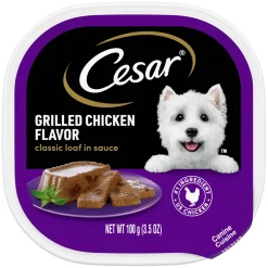 Cesar Canine Cuisine Grilled Chicken Flavor in Sauce Wet Dog Food - 3.5 oz - Case of 24