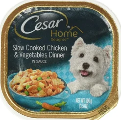 Cesar Canine Cuisine Home Delights Chicken & Vegetable Wet Dog Food - 3.5 oz - Case of 24