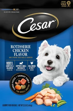 Cesar Dry Rotisserie Chicken Flavor Gourmet Dry Dog Food - 12 lb Bag