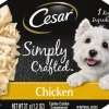 Cesar Simply Crafted Chicken Wet Dog Food - 1.3 oz - Case of 10
