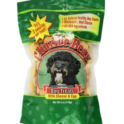 Charlee Bear Original Crunch Soft and Chewy Dog Treats - Cheese and Egg - 6 Oz