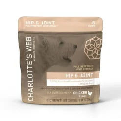 Charlotte's Webb Dog Hemp Hip and Joint Chew 6PC DSP - Case of 6