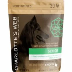 Charlotte's Webb Dog Hemp Senior Chew - 30 Count