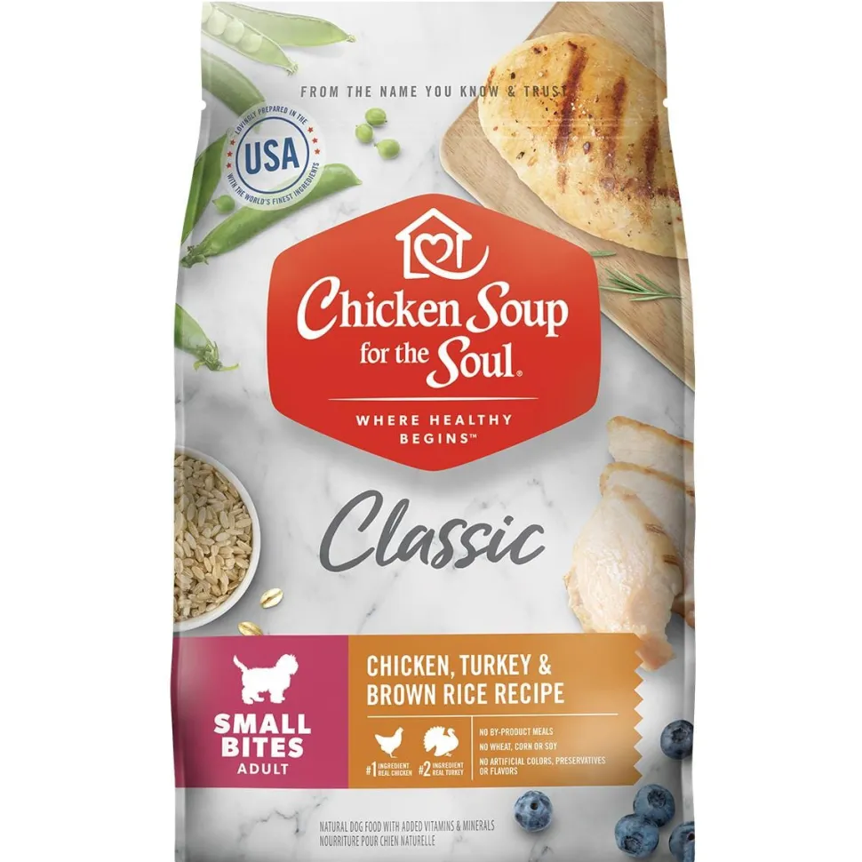 Chicken Soup for the Soul Chicken and Turkey Small Bites Dry Dog Food - 28 Lbs