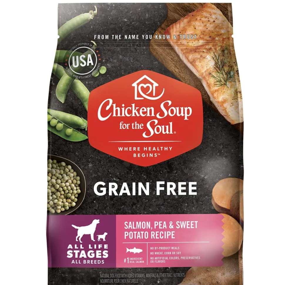 Chicken Soup for the Soul Grain-Free Salmon Peas and Sweet Potato Dry Dog Food - 4 Lbs