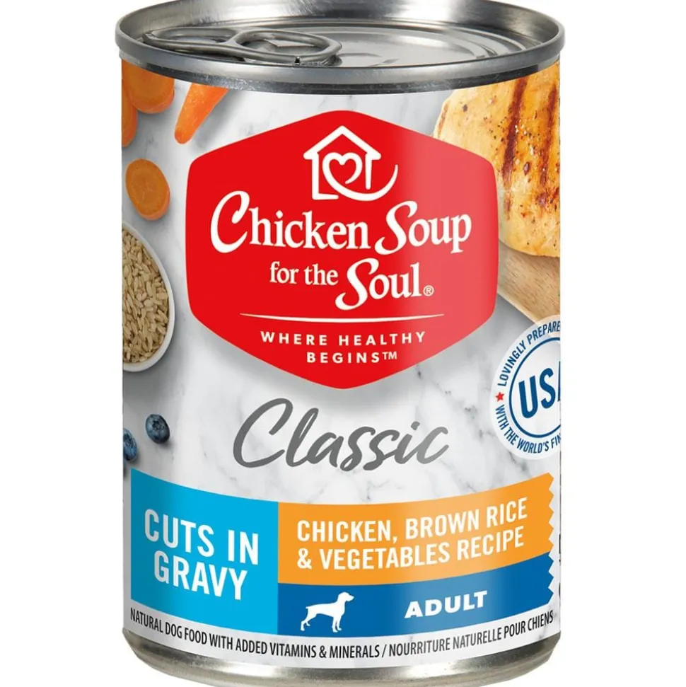Chicken Soup for the Soul Chicken Brown Rice and Vegetables Canned Dog Food - 13 Oz - Case of 12