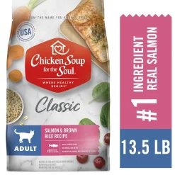 Chicken Soup for the Soul Salmon and Brown Rice Dry Cat Food - 13.5 Lbs