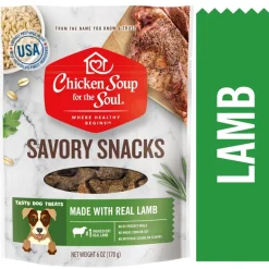 Chicken Soup for the Soul Savory Snacks Lamb Soft and Chewy Dog Treats - 6 Oz - 6 Pack