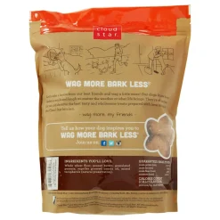 Cloud Star Crunchy Peanut Butter Baked Crunchy Biscuit Dog Treats - 3 lb Bag