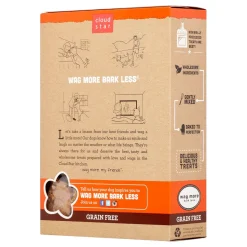 Cloud Star Grain-Free Wag More Bark Less Peanut Butter & Apples Oven Baked Dog Biscuit Treats - 14 oz Box