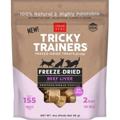 Cloud Star Tricky Trainers Freeze Dried Beef Liver Freeze-Dried Dog Treats - 3 oz