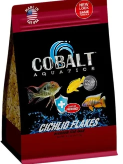 Cobalt Aquatics Cichlid Flaked Fish Food - 5 Oz