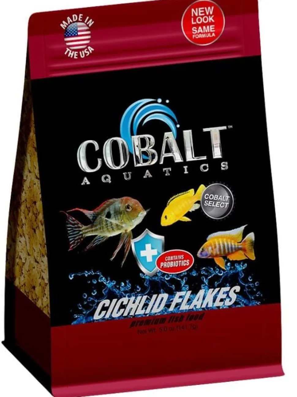 Cobalt Aquatics Cichlid Flaked Fish Food - 5 Oz