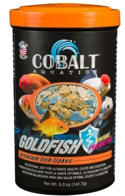 Cobalt Aquatics Premium Goldfish Flakes Fish Food - 5 Oz