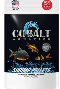 Cobalt Aquatics Shrimp Sinking Pellets Freshwater Fish Food - 2.7 Oz