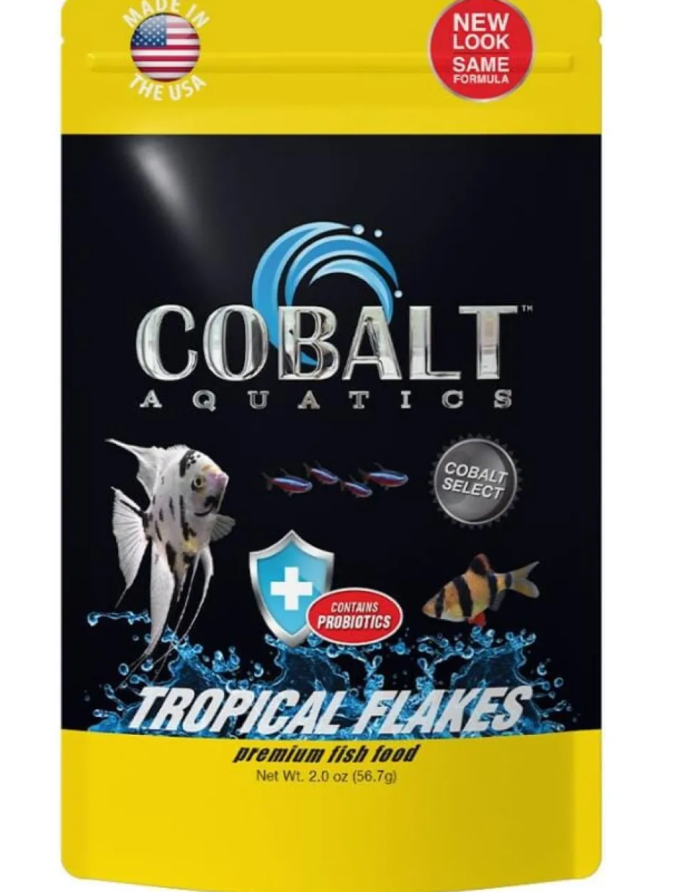 Cobalt Aquatics Tropical Flakes Freshwater Fish Food - 2 Oz