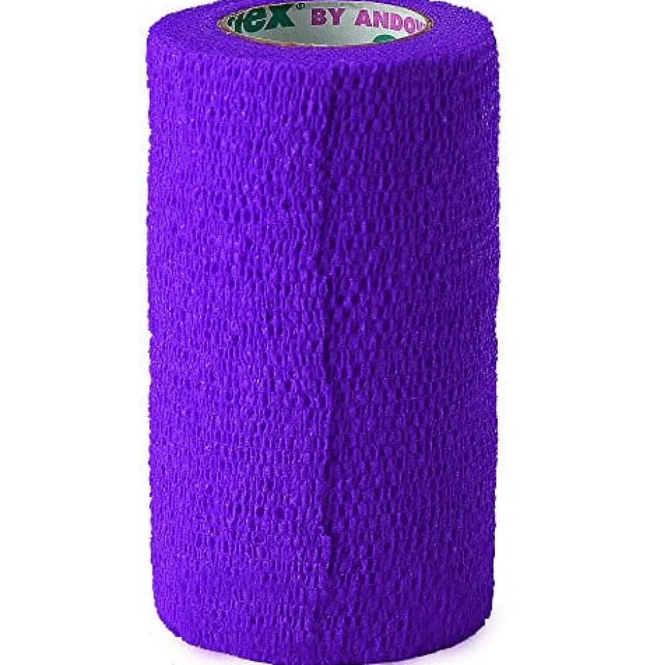 Coflex-Vet Cohesive Bandage - Purple - 4 In X 5 Yd - 18 Pack
