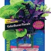 Colorburst Florals Amazon Flowering Cluster Plastic Aquarium Plant - Multi - Medium