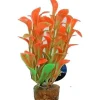 Colorburst Florals Scoop Leaf Plastic Aquarium Plant - Orange - 1.25 X 1.25 X 3.25
