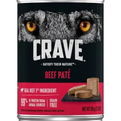 Crave Dog Real Beef Recipe Loaf Wet Dog Food - 12.5 oz - Case of 12