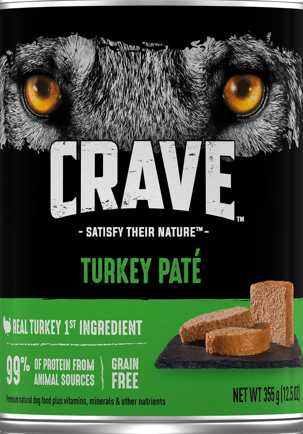 Crave Dog Real Turkey Recipe Loaf Wet Dog Food - 12.5 oz - Case of 12