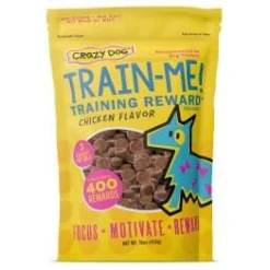 Crazy Dog Train Me Chicken Soft and Chewy Dog Treats - Mini - 16 Oz
