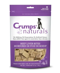 Crumps' Naturals Freeze-Dried Beef Liver Bites Freeze-Dried Dog Treats - 10 oz Bag