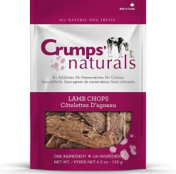 Crumps' Naturals Lamb Chops (Lamb Lungs) Natural Dog Chews - 4.2 Oz