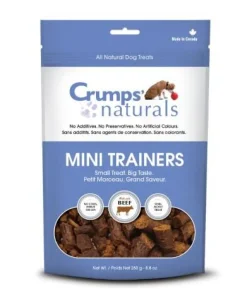 Crumps' Naturals Mini Trainers Semi-Moist Beef Soft and Chewy Dog Treats - 8.8 oz Bag