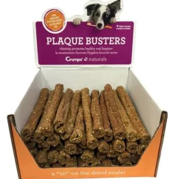 Crumps' Naturals Oyster Plaque Busters Dog Dental Hard Chews - 50 ct BULK