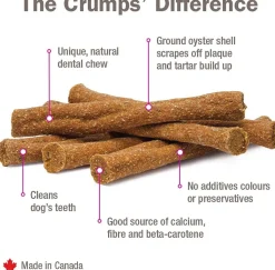 Crumps' Naturals Plaque Buster Wire Display Dog Dental Hard Chews - 36 count