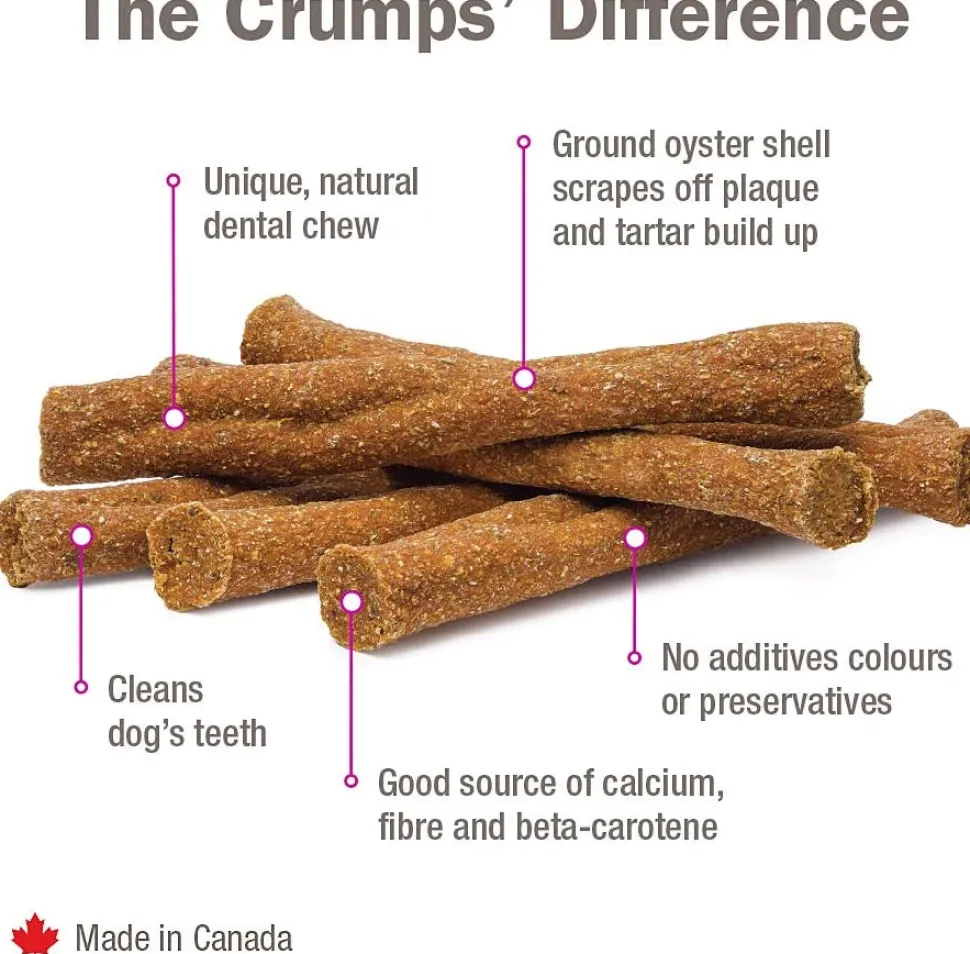 Crumps' Naturals Plaque Buster Wire Display Dog Dental Hard Chews - 36 count