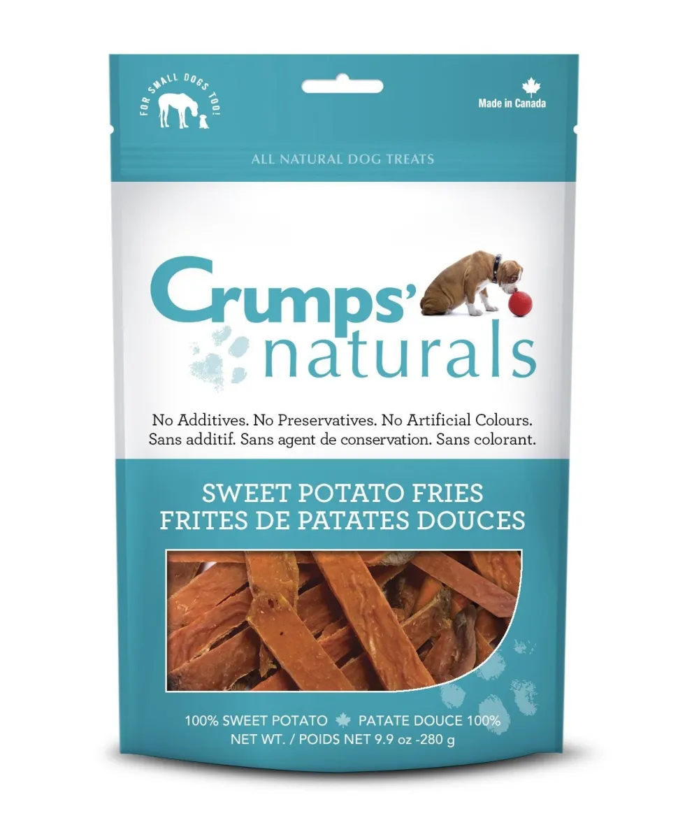 Crumps' Naturals Sweet Potato Fries Chewy Dog Treats - 9.9 oz Bag