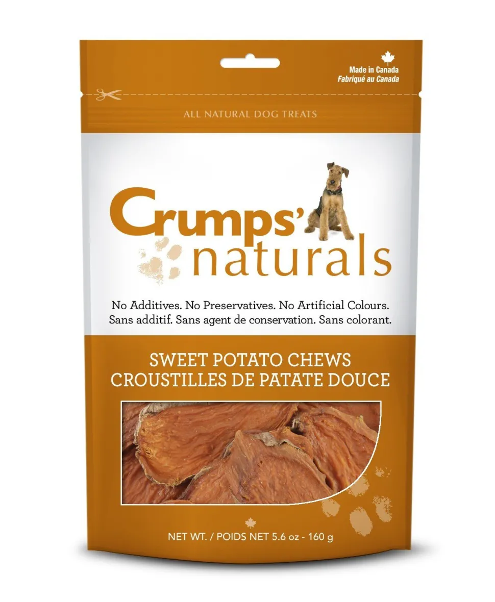 Crumps' Naturals Sweet Potato Chews Chewy Dog Treats - 5.6 oz Bag