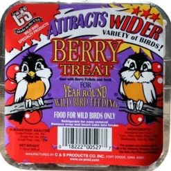 C&S Treat Suet Cakes Wild Bird Food - Berry - 11.75 Oz