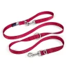 Curli Adjustable Nylon Dog Leash - Red - Medium