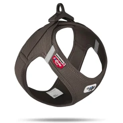 Curli Clasp Mesh Vest Dog Harness - Brown - XXXS