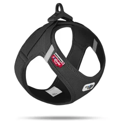 Curli Clasp Mesh Vest Dog Harness - Black - Large
