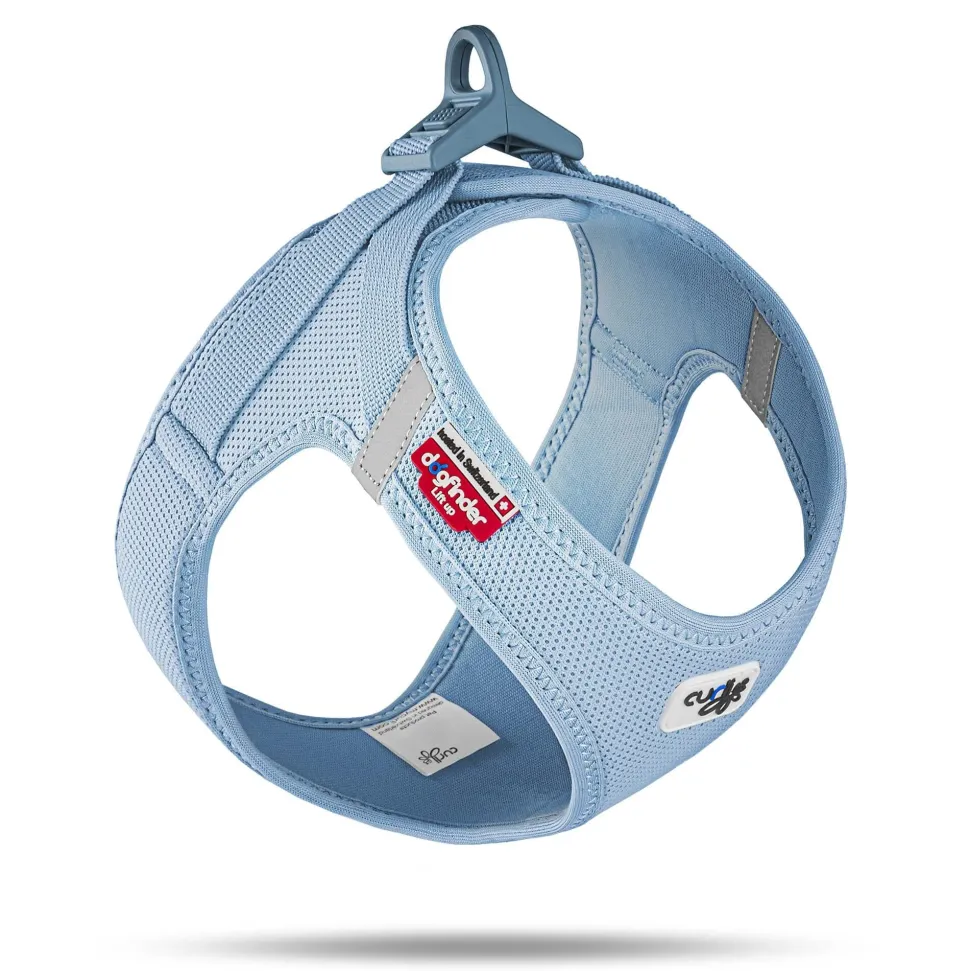 Curli Clasp Mesh Vest Dog Harness - Sky Blue - X-Large