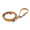 Curli Leather Adjustable Dog Leash - Brown - Large