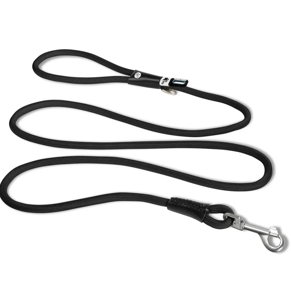Curli Stretch Comfort Dog Leash - Black - Medium